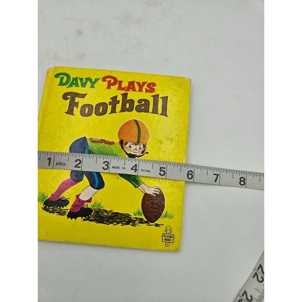 Vintage 1968 Davy Plays Football Sylvia Peake Whitman Tell-A-Tale Hardcover